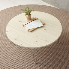 Joeunworld Sweety 可折疊圓形桌 R600, 白色