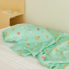 maatila Little Summer孩童印花涼被枕頭套組, Welcome Fruit