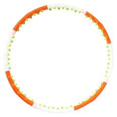 雕塑呼拉圈 JS-6017, 白橙, 1200克