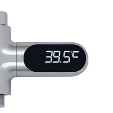 鬥進 LED 浴室淋浴溫度計 LS-05, 混合色, 1個