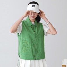 Pippin 女款口袋刺繡抽繩拉鍊背心 112352