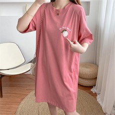 短袖哺乳印花上衣