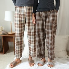 TERRAWOOD 經典款純棉磨毛格紋睡褲 D款 2件組