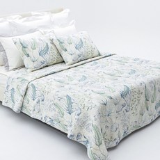 CrispyBbabba Grand Bleu 水洗羊毛床罩, 自然白