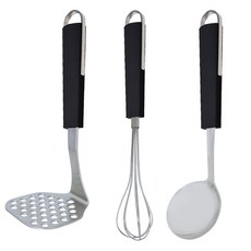 제니얼 프리미엄 스완블랙 조리도구 3종 세트 L타입, 혼합색상, 1개