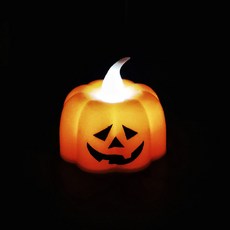 Party Club LED南瓜蠟燭 南瓜 直徑 4.5cm x 高度 4cm, 12個, 混合顏色