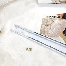 Elyne Studio 可調式雙層窗簾軌道, 白色