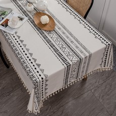 Maket Gamseong 波西米亞風亞麻桌布, 140 x 180 cm, 款式4