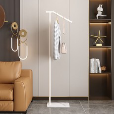 GAGU FEELING 鐵製迷你堅固單層衣架 400, 白色