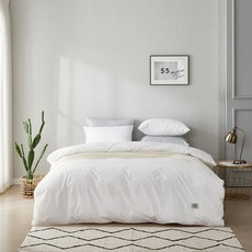 GOOSE&HOME 100支匹馬棉素色羽絨被寢具組 Q