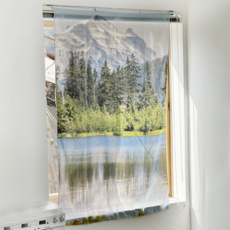 自然風景雪紡布料海報, 晨間微風