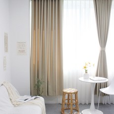 Maison Textile Roco 抗菌高級遮光窗簾, 米色