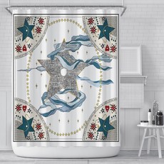 北歐簡約浴室浴簾 款式10 L73, 1個