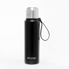 冷熱兩用真空保溫瓶, 黑色, 800ml, 1個