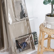 Maison Textile 雞眼扣式 0.15t 防風防寒 防止冷氣流失 塑膠聚氨酯遮蔽簾 C型掛鉤, 黑色透明