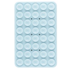 GOOSPERY 馬卡龍色系雙面吸附式矽膠黏貼墊, 1個, 天空藍