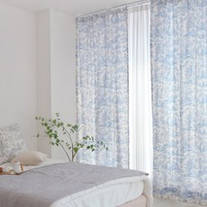 FORHOME 手工Sablé Toile亞麻訂製窗簾 穿桿式, 單一顏色