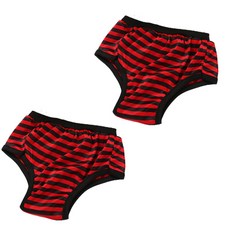 JOYnJOY 寵物簡約條紋衛生內褲02紅S, 小型, 2個, 1件
