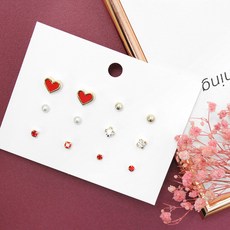 日常造型耳環12件組