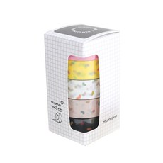 momopop Momo Mate扭扭膠帶 5種組 15mm*10m, 1套, 混合顏色