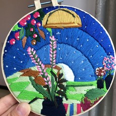 星光閃耀自然天空刺繡套組, 1套, 混合色