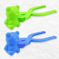 Stupid雪球製造器堆雪人工具熊 大型 32cm, 2個, 隨機出貨