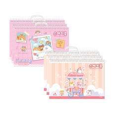 ibis 女童用手提繪圖本 2款 x 3入組 CR11747, 8開, 16張