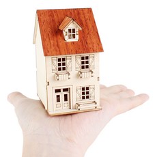 YoungModeler 英工房 迷你伯恩小屋 D 塑膠模型建築, 1個