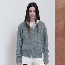 rolarola 女款毛絨V領寬鬆版開襟衫