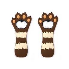 Plala 動物腳掌磁鐵開瓶器, 棕色, 2個