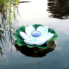 VISANG 太陽能蓮花庭園燈, 白色