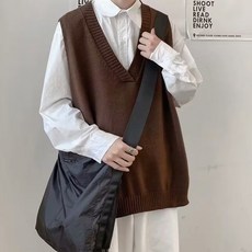 男士 Tonyboru V領寬鬆版背心 FC-2214328