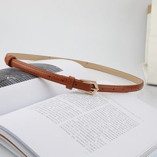 멜트인 여성용 데일리 캐슬 버클 가죽 벨트