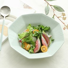 YOON CERAMICS 韓國製清雅八角義大利麵碗, 單一顏色, 1個