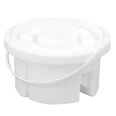 便攜式水彩洗筆桶, 白色的