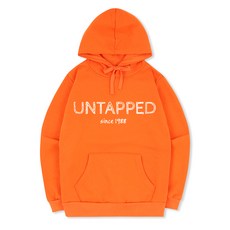 언탭트 남성용 빅사이즈 1988 기모 후드 티셔츠