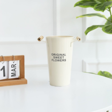 微笑簡約木柄花束內襯, 象牙白