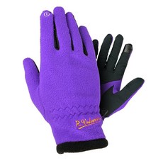 Rudolf Valentino Bella 刷毛防寒觸控手套 雙手組, 紫色