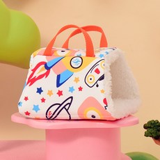 랜보어 소동물 패턴 극세사 포치은신처 XL, 타입C, 1개