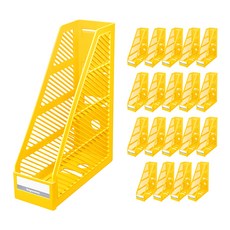 카파맥스 개폐식 서류꽂이 20p, 노랑, 1단