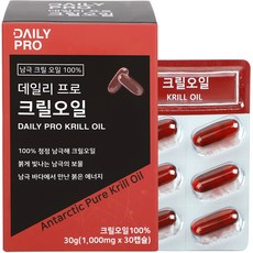 磷蝦油膠囊, 30顆, 1盒