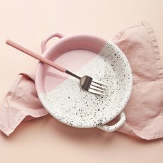 Ardin France Essential 附把手焗烤盤, 1個, 經典粉