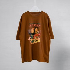 라라온 여성용 레트로 프린팅 티셔츠 TSP444