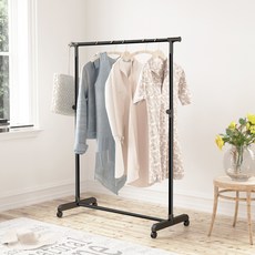 Liwooliving 移動式衣架, 黑色的