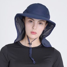 에이빅 UV 자외선차단 등산 낚시 햇빛차단 여름 플랩캡, 네이비