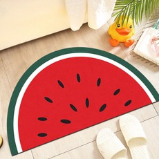 DM Corporation快樂可愛半圓形地墊, 西瓜