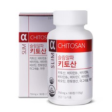 비유피 슬림알파 키토산 다이어트 보조제, 180정, 1개, 180정