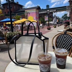 더알리 몬트 캔버스 토트백 파우치 세트