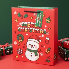 聖誕節購物袋, 快樂雪人, 5個