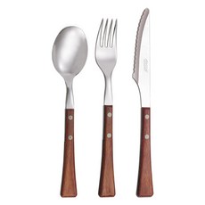 아르코스 테이블 커트러리 세트, 혼합색상, 테이블스푼 + 테이블포크 + 테이블나이프, 3개